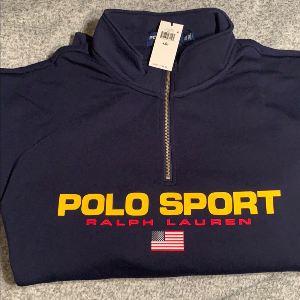 Ralph Lauren Polo pull over big men 4xl NWT.